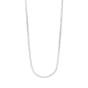 Colar Cristais Brancos 40cm + 5cm Extensor Banhado a Ouro 18k