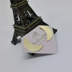 Brinco Dourado Meia Lua