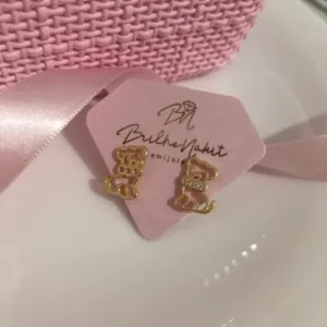 Brinco Infantil Cachorro Banhado a Ouro 18 K