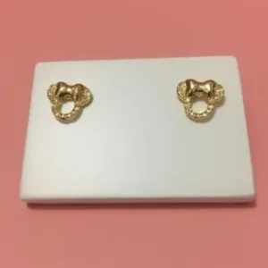 Brinco Minie Banhado a Ouro 18k