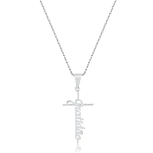 Colar Gratidão 45cm Prata 925