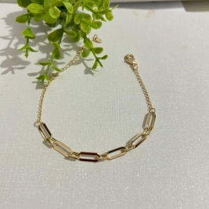 Pulseira Elos Cartier 16cm + 5cm Banhado a Ouro 18k