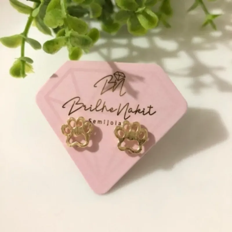 Brinco Dourado Patinha Banhado a Ouro 18k