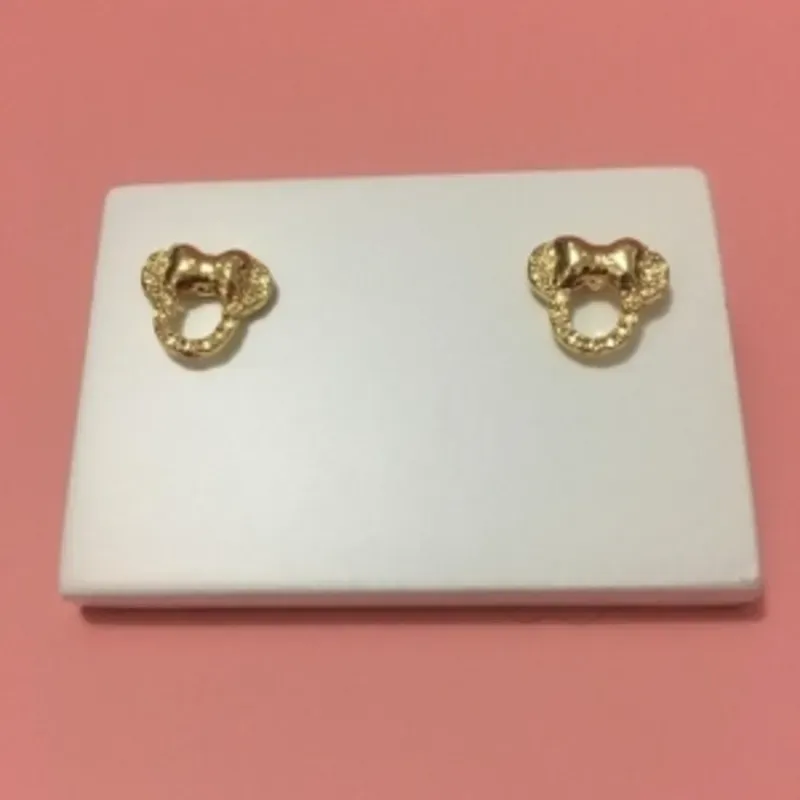 Brinco Minie Banhado a Ouro 18k