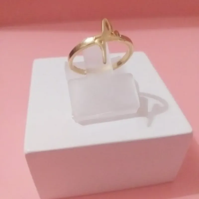 Anel Fé Liso Banhado a Ouro 18k