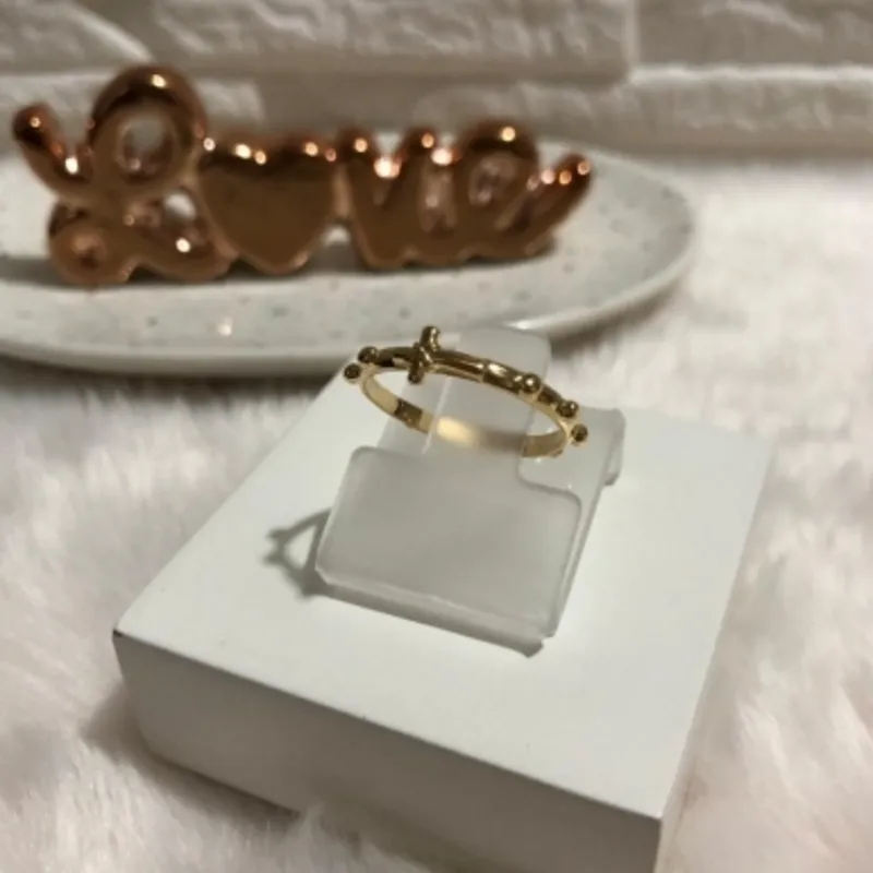 Anel aro bolinha Banhado a Ouro 18k