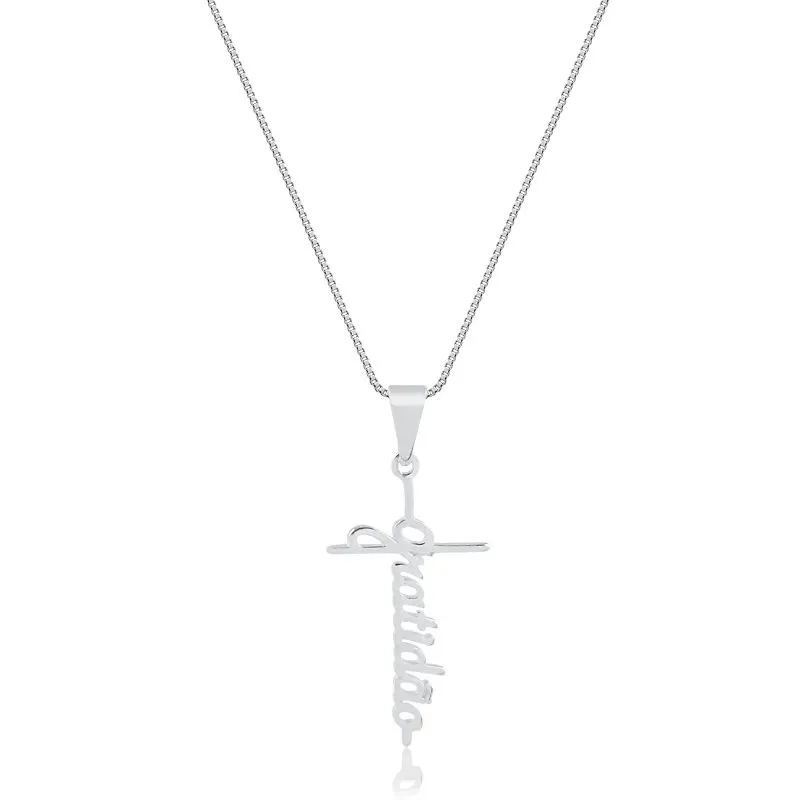 Colar Gratidão 45cm Prata 925