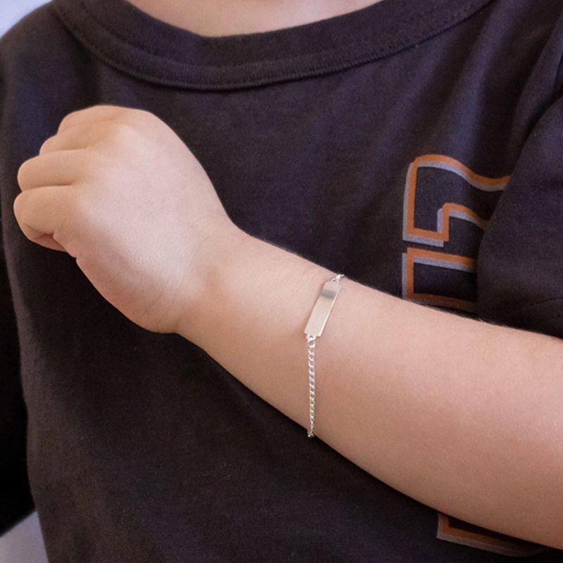 Pulseira Infantil Plaquinha Prata 925